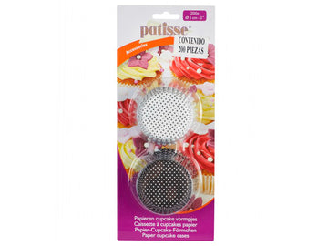 Juego de 200 capacillos para cupcakes papel eclipse Patisse